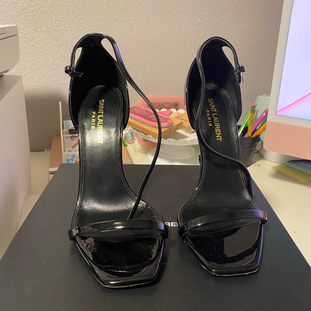 YSL Opyum Leather Sandal